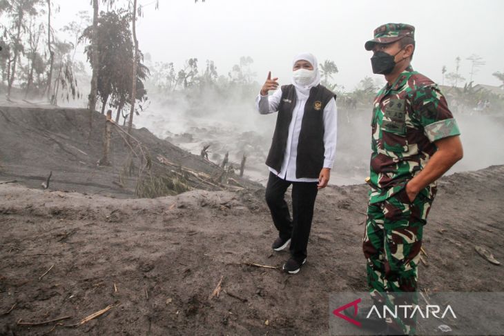 Gubernur Jatim tinjau dampak APG Gunung Semeru