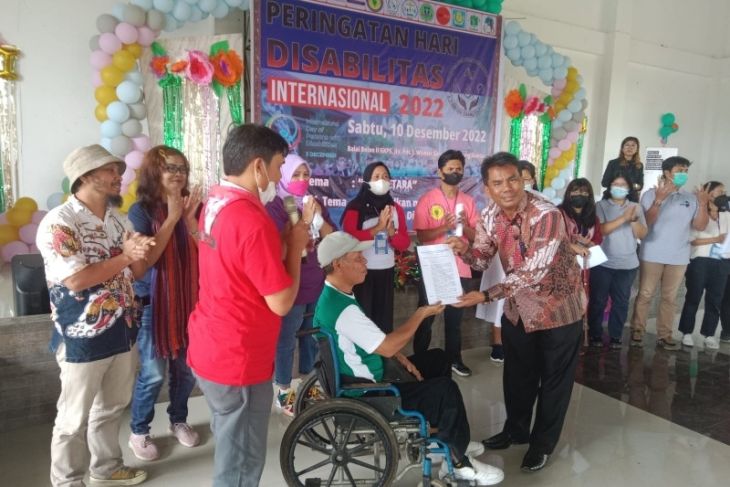 Hari Disabilitas di Pematang Siantar, PPDI serahkan draft tentang disabilitas