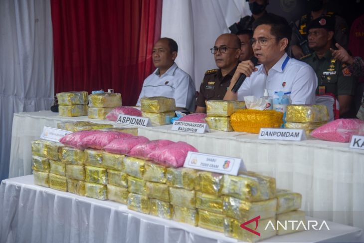 Pemusnahan barang bukti narkoba di RSUD Dr Pirngadi Medan