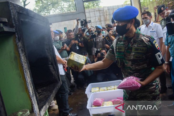 Pemusnahan barang bukti narkoba di RSUD Dr Pirngadi Medan