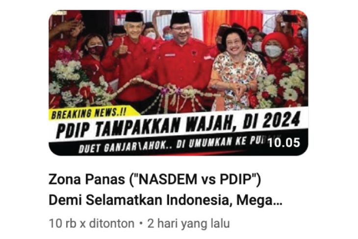 Hoaks! PDIP Umumkan Ahok Dan Ganjar Untuk Pilpres 2024 - ANTARA News ...