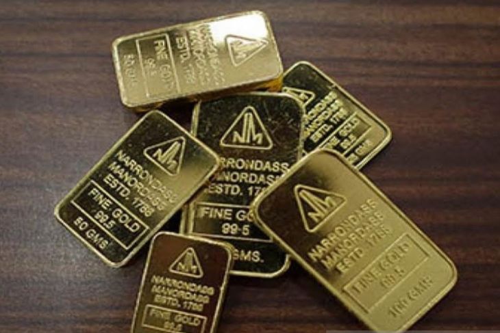 Harga emas Antam hari ini stagnan di posisi Rp1,035 juta per gram