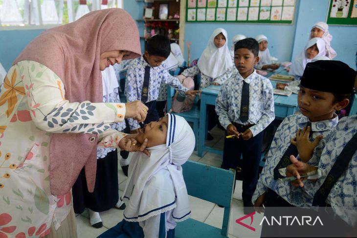 Capaian vaksin polio mendekati target