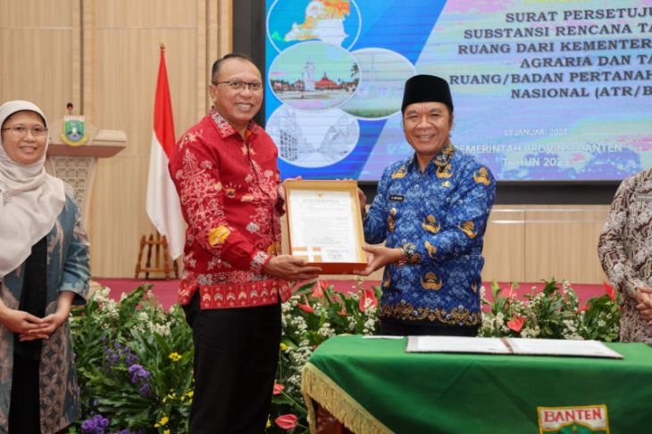 Pemprov Banten terima persetujuan substansi RTRW dari Kementerian ATR/BPN