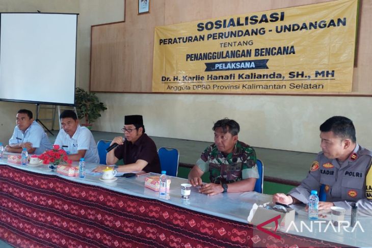 Anggota DPRD Kalsel sosialisasikan Perda antisipasi bencana