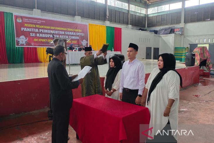 KIP Aceh Timur lantik 1.539 anggota PPS