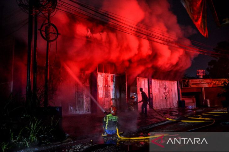 Kebakaran ruko di Kabupaten Bandung 