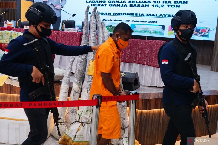 FOTO - Polda Aceh Gagalkan Peredaran Narkoba Jaringan Internasional
