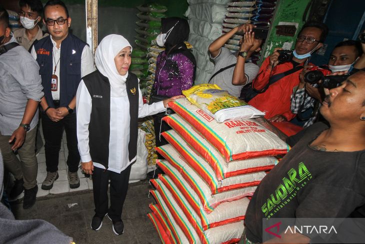 Gubernur Jatim pantau stabilisasi harga beras di Sidoarjo