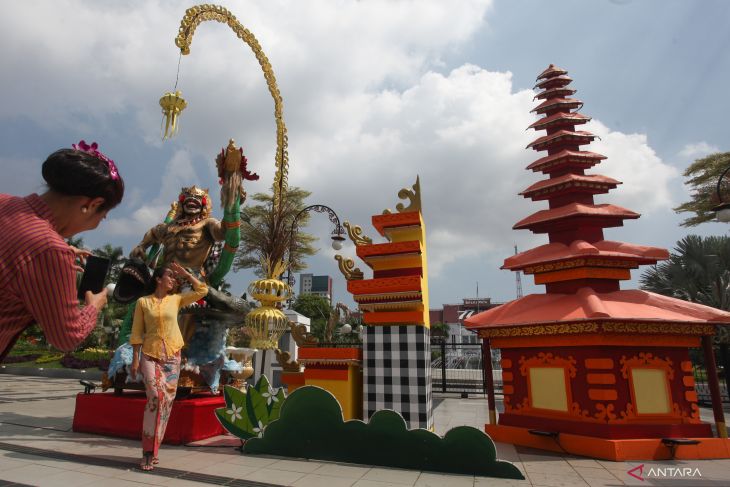 Dekorasi sambut Hari Raya Nyepi