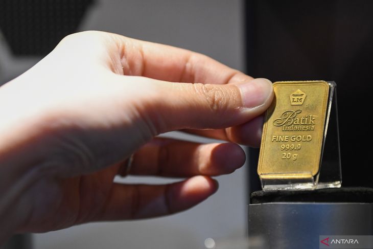 Jumat pagi, ini harga pecahan emas batangan yang tercatat di Logam Mulia Antam