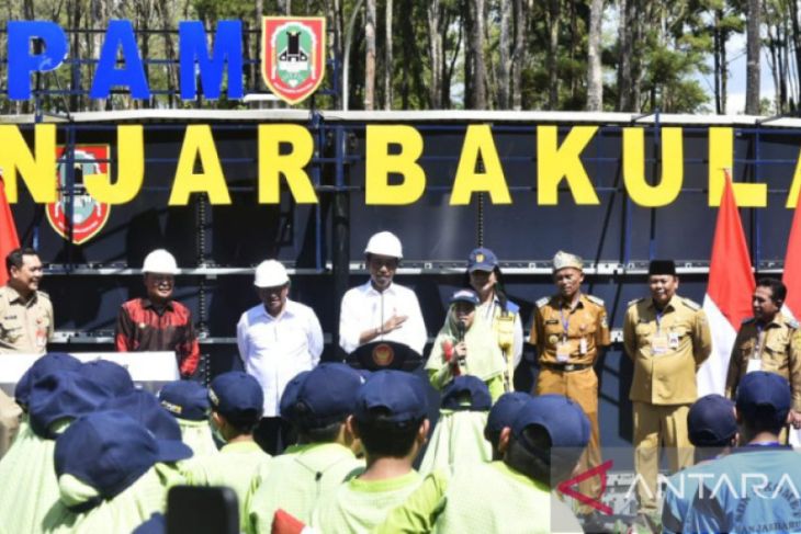 SPAM Banjarbakula, ketahanan air bersih di Kalsel yang diresmikan Presiden Jokowi