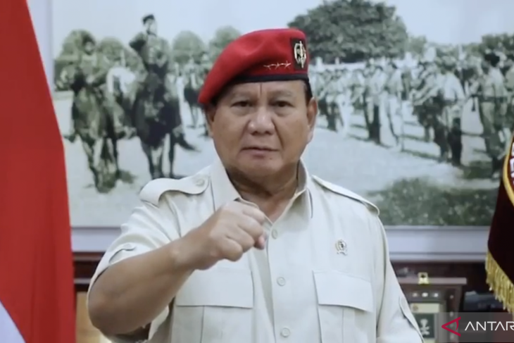 Prabowo Minta Kopassus Setia Jaga Indonesia Pada Hut Ke 71 Antara