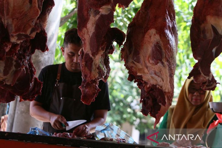 FOTO - Harga daging jelang tradisi meugang Idul Fitri