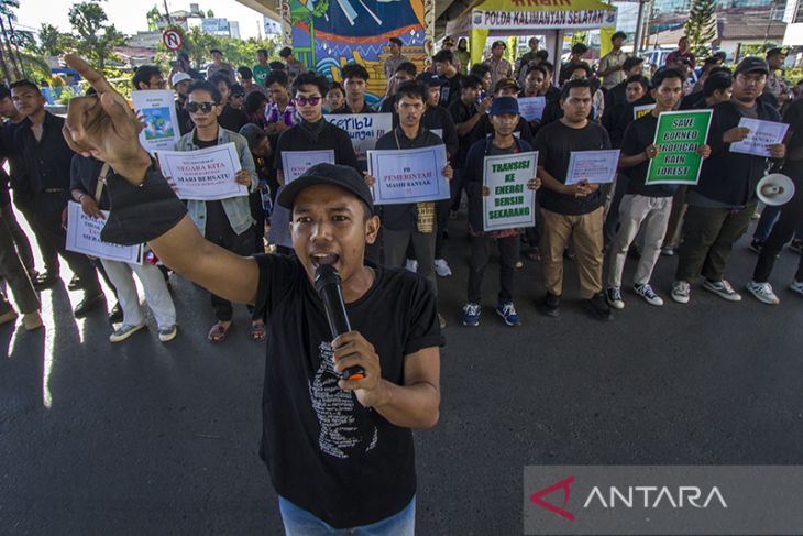 Unjuk rasa Mahasiswa di Banjarmasin