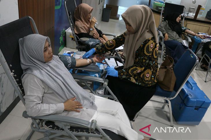 FOTO - Pemenuhan kebutuhan darah usai lebaran di Banda Aceh