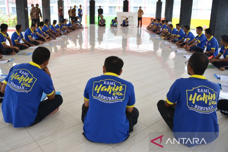 FOTO - Program rehabilitasi narkoba warga binaan di Lapas Banda Aceh