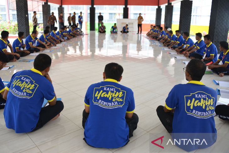 FOTO - Program rehabilitasi narkoba warga binaan di Lapas Banda Aceh