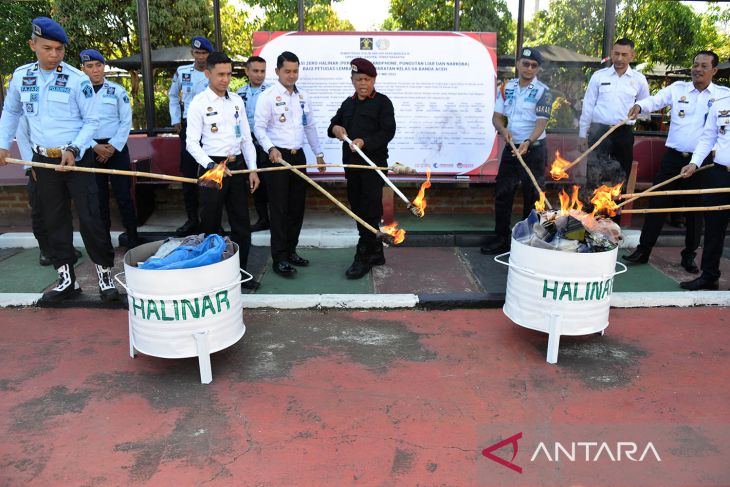 FOTO - Deklarasi zero halinar di Lapas Banda Aceh