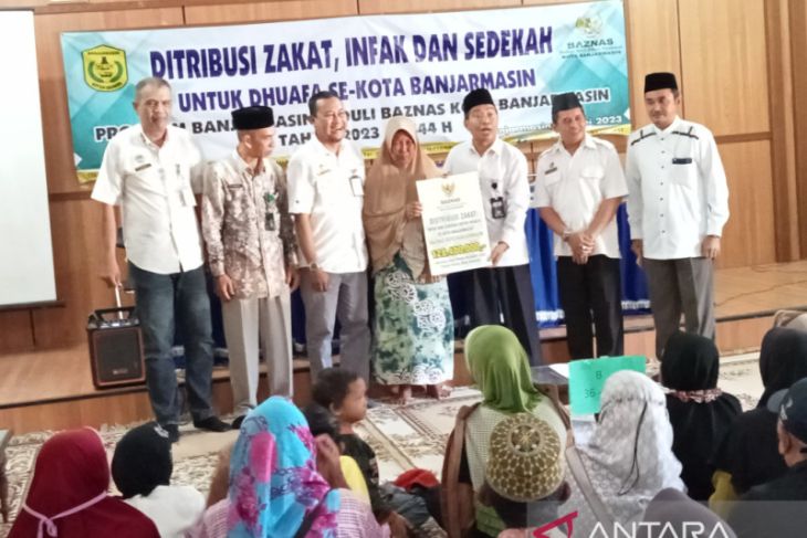 Baznas Banjarmasin salurkan bantuan tunai kepada 642 dhuafa