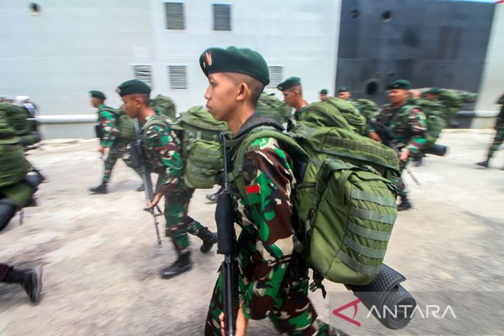 FOTO - Kepulangan Raider Khusus Satgas Pamtas RI-PNG di Aceh
