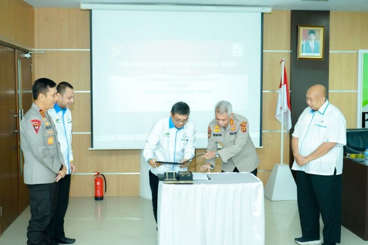 PTPN VI-Polda Jambi jalin kerja sama pengamanan objek vital nasional