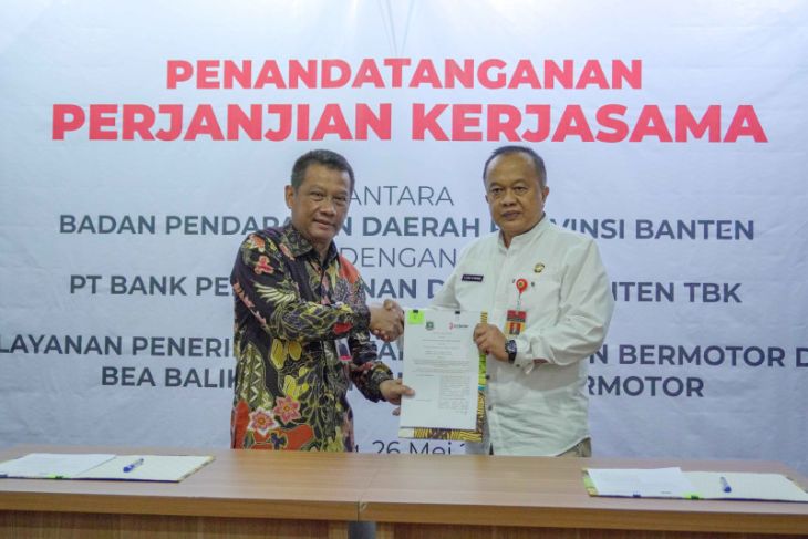 Sukses Elektronifikasi Pajak Daerah, Bank Banten dan Bapenda Provinsi Banten Perpanjang Kerja Sama