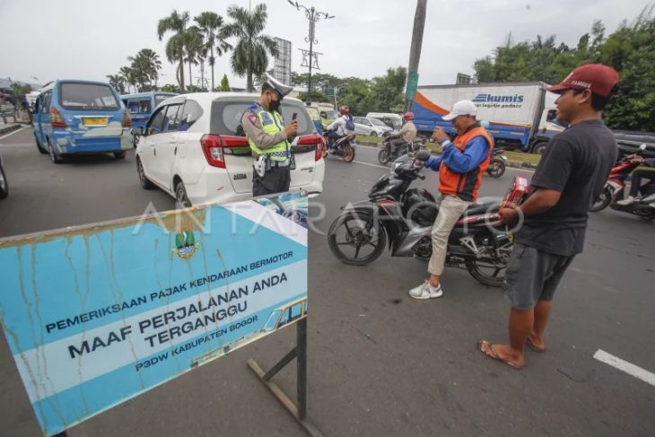 Razia pajan kendaraan bermotor di Bogor