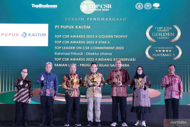 Pupuk Kaltim Raih Golden Trophy TOP CSR Awards Tiga Tahun Berturut ...