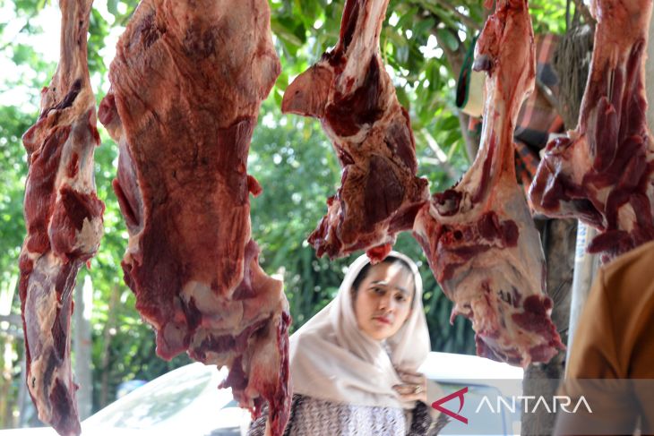 FOTO - Harga daging jelang tradisi meugang Idul Adha di Aceh