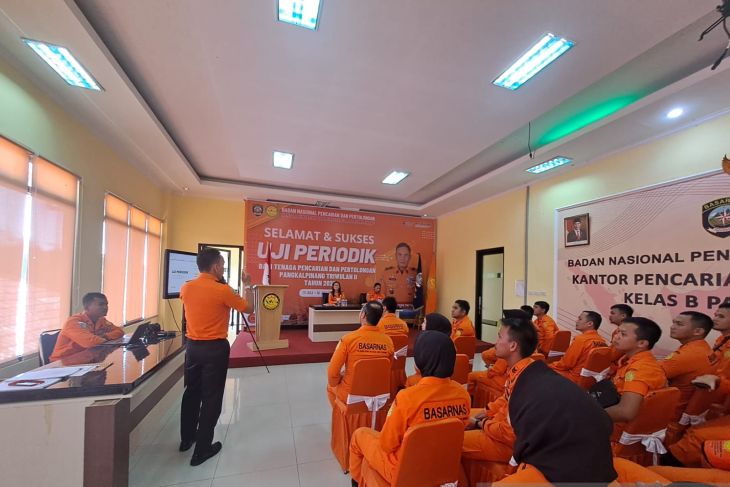 Kantor SAR Pangkalpinang gelar uji periodik bagi tenaga pencarian dan pertolongan