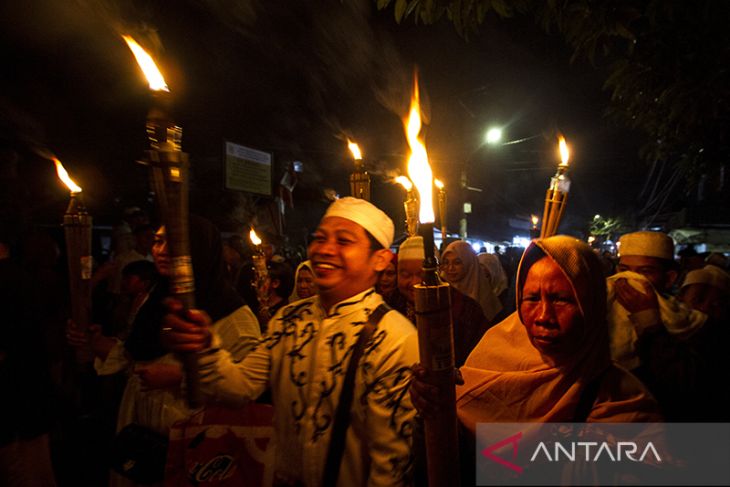 Pawai Obor Sambut Tahun Baru Islam di Banjarmasin