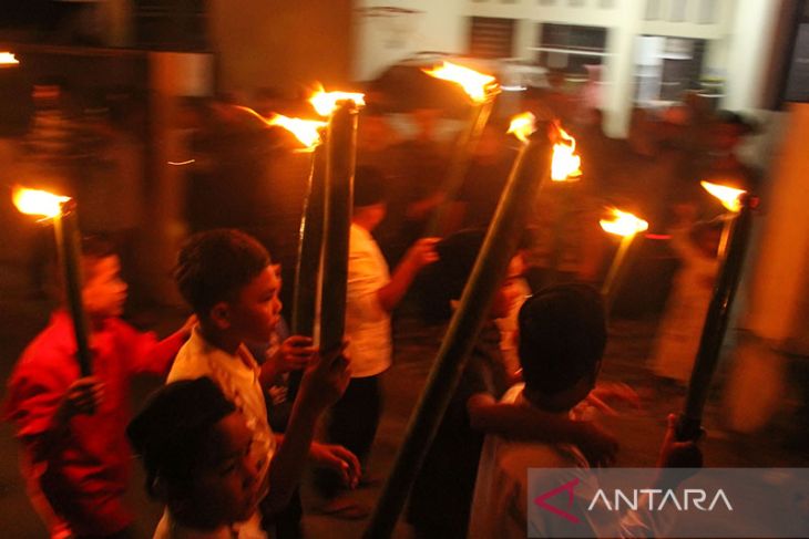 FOTO - Pawai obor sambut tahun baru Islam