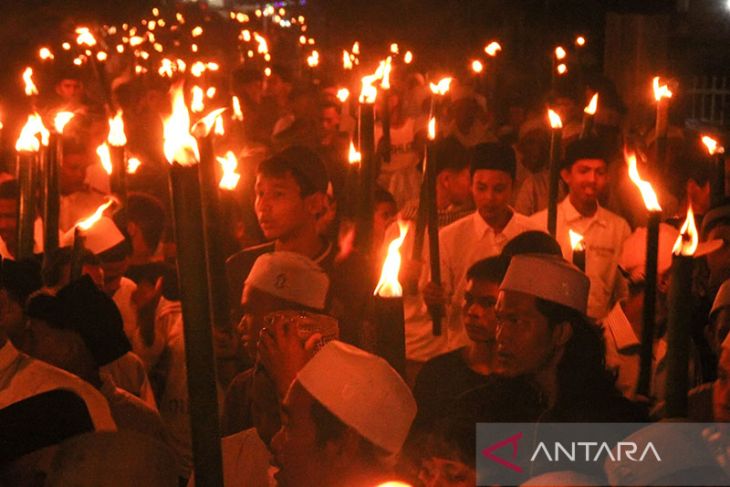 FOTO - Pawai obor sambut tahun baru Islam