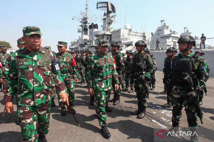 Apel gelar pasukan Latihan Gabungan TNI