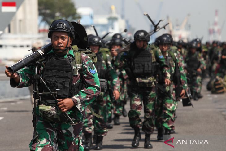 Apel gelar pasukan Latihan Gabungan TNI