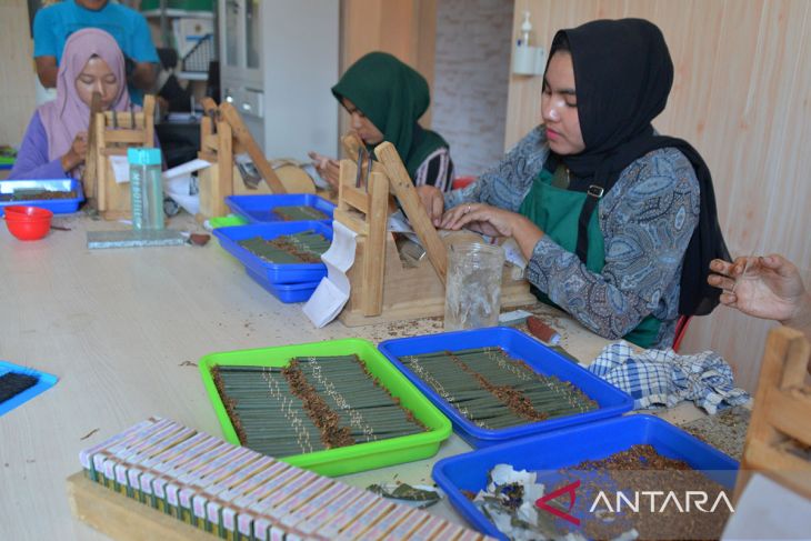 FOTO - Industri rokok tradisional di Aceh