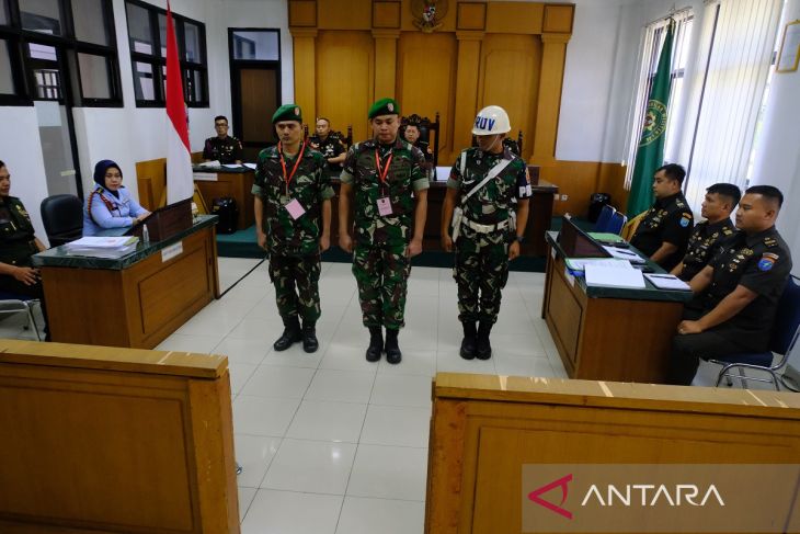 Sidang putusan kasus narkotika prajurit TNI AD