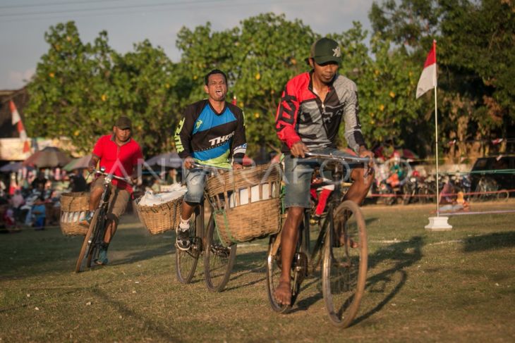 Lomba balap sepeda ontel bronjong