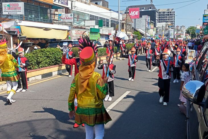 Pawai Pembangunan HUT Ke-78 RI di Babel