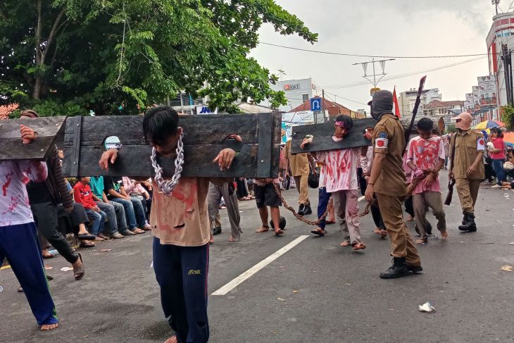 Semarak Pawai Karnaval HUT Ke-78 RI di Pangkalpinang