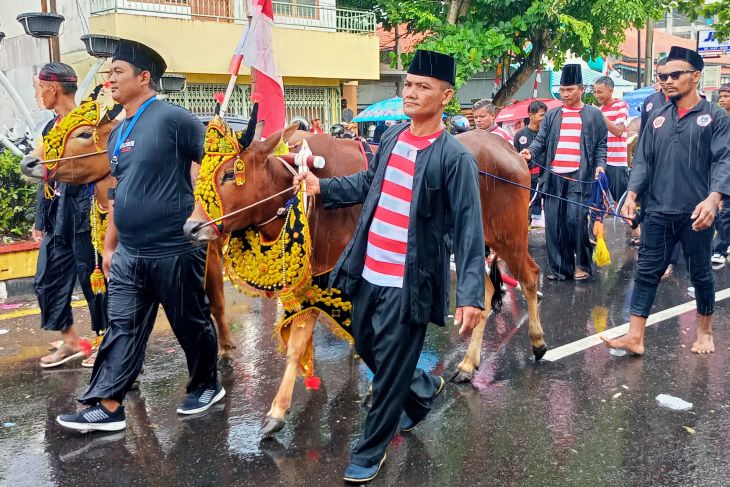 Semarak Pawai Karnaval HUT Ke-78 RI di Pangkalpinang