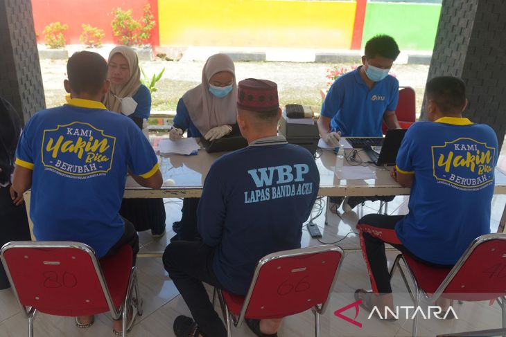 FOTO - Skrining antisipasi TBC di Lapas Aceh