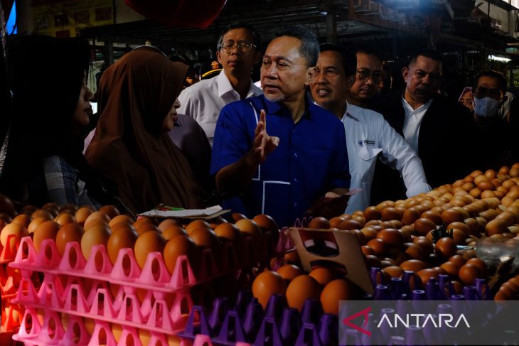 Menteri Perdagangan Pantau Harga Sembako di Pasar Flamboyan