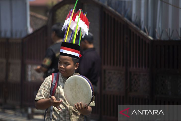 Kirab kebangsaan di Indramayu