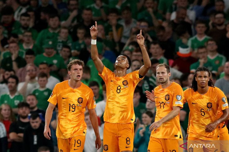 Kualifikasi Euro 2024- Belanda menang 2-1 di markas Irlandia