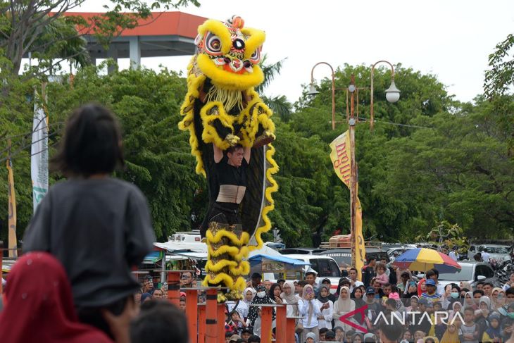 FOTO - Barongsai meriahkan HUT PMI di Aceh