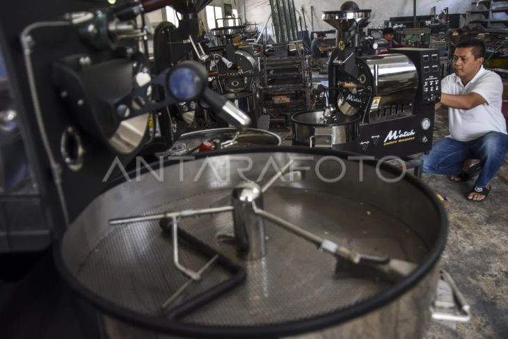 Produksi mesin roasting kopi sistem kontrol suara