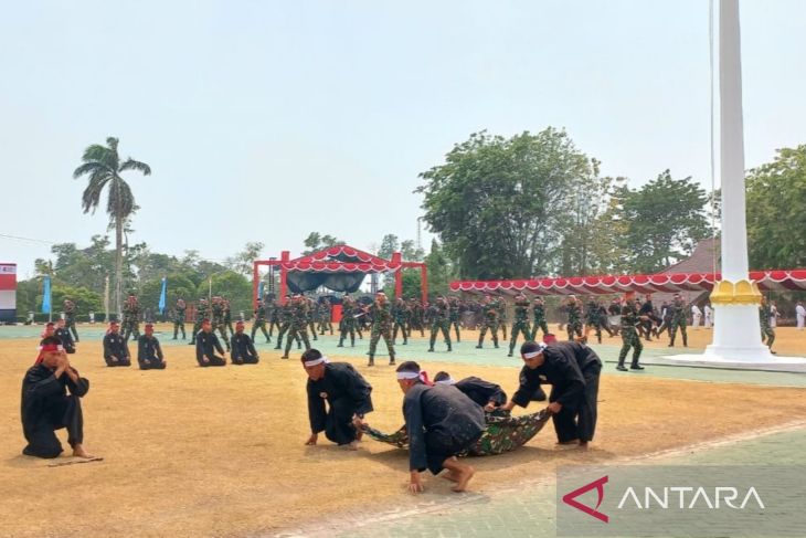 Gladi Bersih Persiapan Upacara HUT ke-78 TNI di Babel