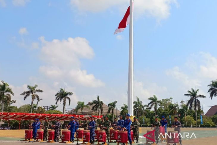 Upacara HUT ke-78 TNI di Babel